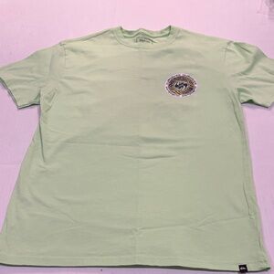 Quiksilver Pale Green Chest Logo Short Sleeve Tee